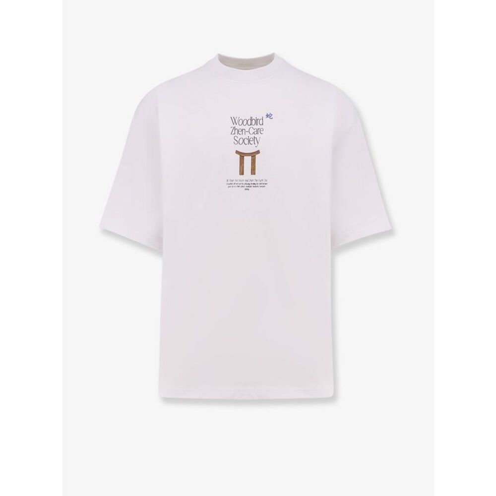 Woodbird Men Organic Cotton T-Shirt With Logo Print